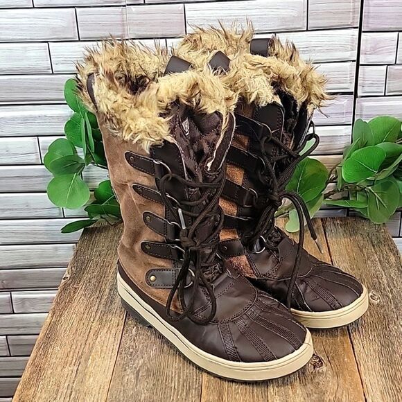 Khombu nordic winter snow boots Women's Size 7 - Picture 1 of 12